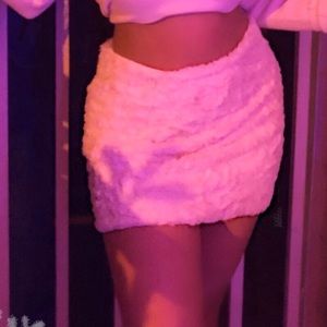 fur skirt